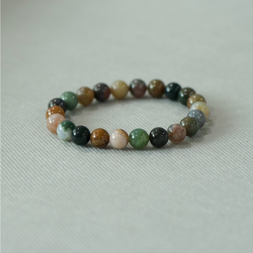 Agate Beaded Bracelet